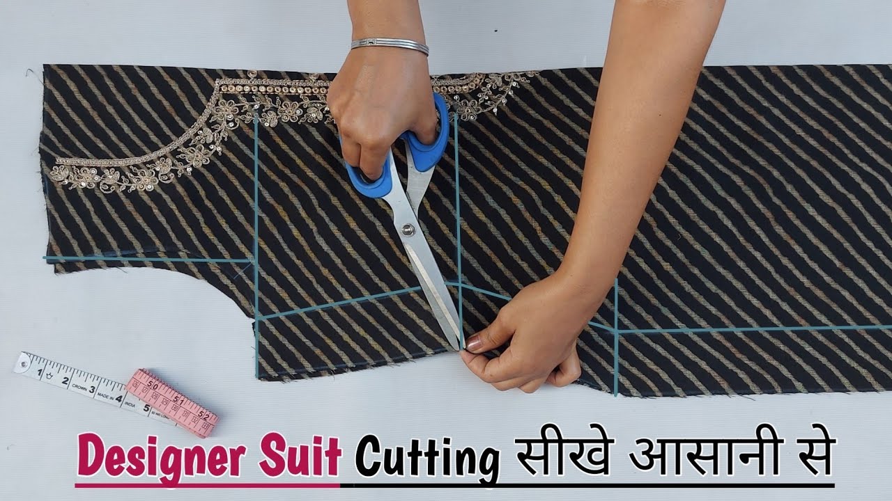 लेडीज सूट की कटिंग कैसे करें? Useful Tips to cut kurti, BeginnerSeries, How  to cut suit, kameez | Helpful hints, Learning, Sewing